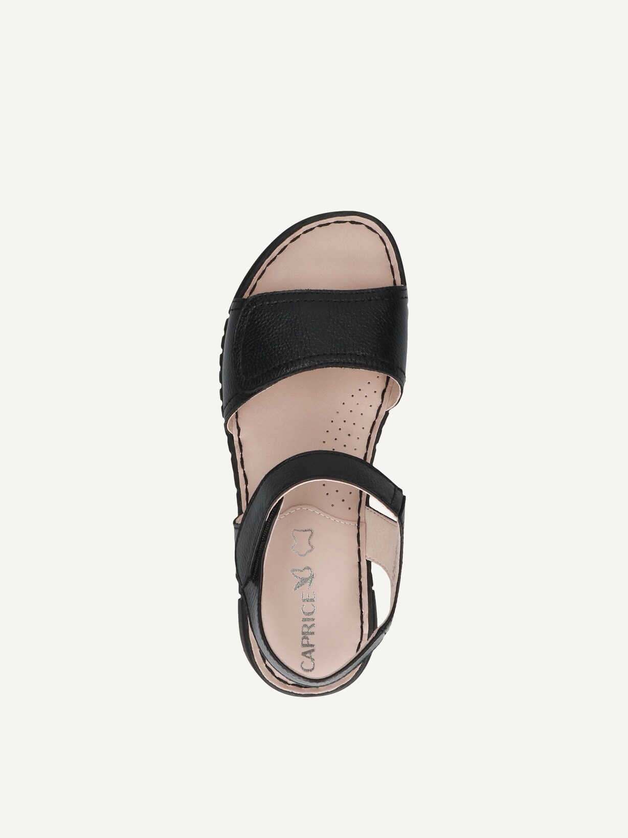 Caprice, Sandale à talon en cuir - noir BLACK NAPPA, image 4 sur 5