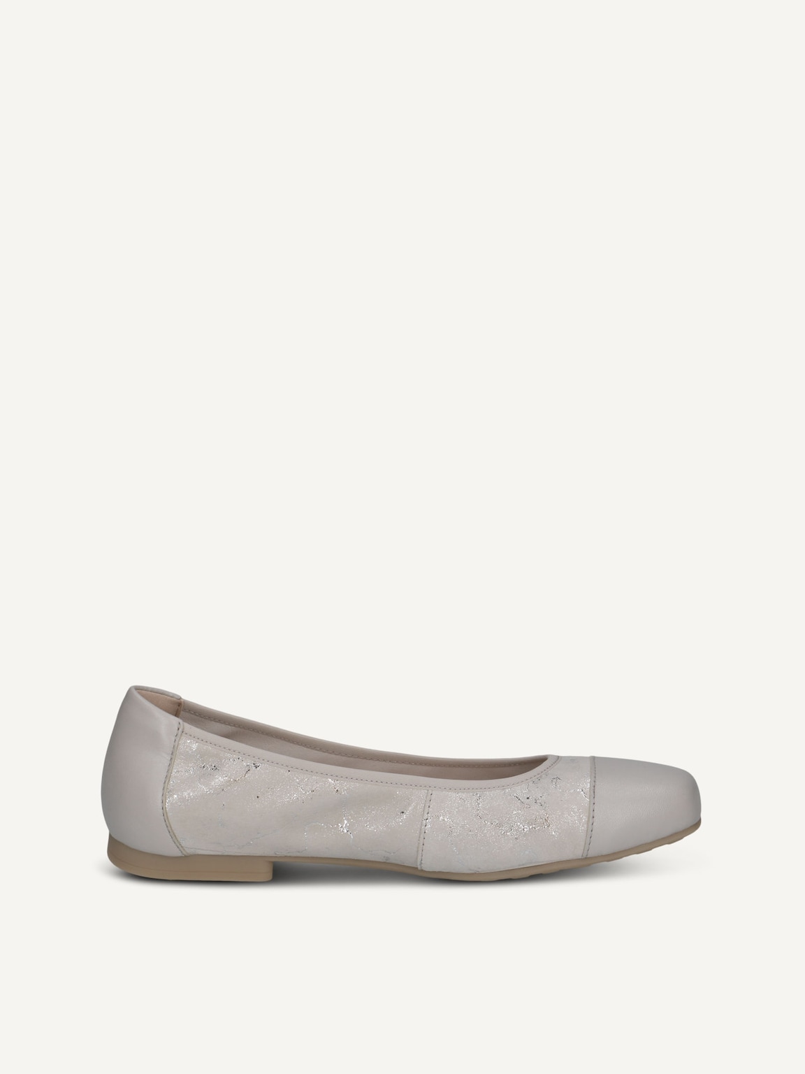 Caprice, Leather Ballerina - white WHITE/LT.GREY, image 4 of 6
