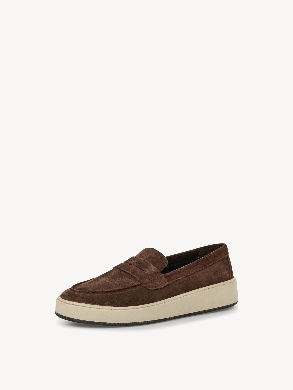 Marco Tozzi, Leather Slipper - brown CAFE, image 1 of 6
