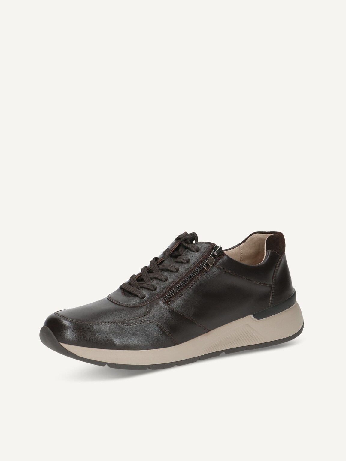 Caprice, Leather Sneaker - brown DK BROWN COMB, image 1 of 5