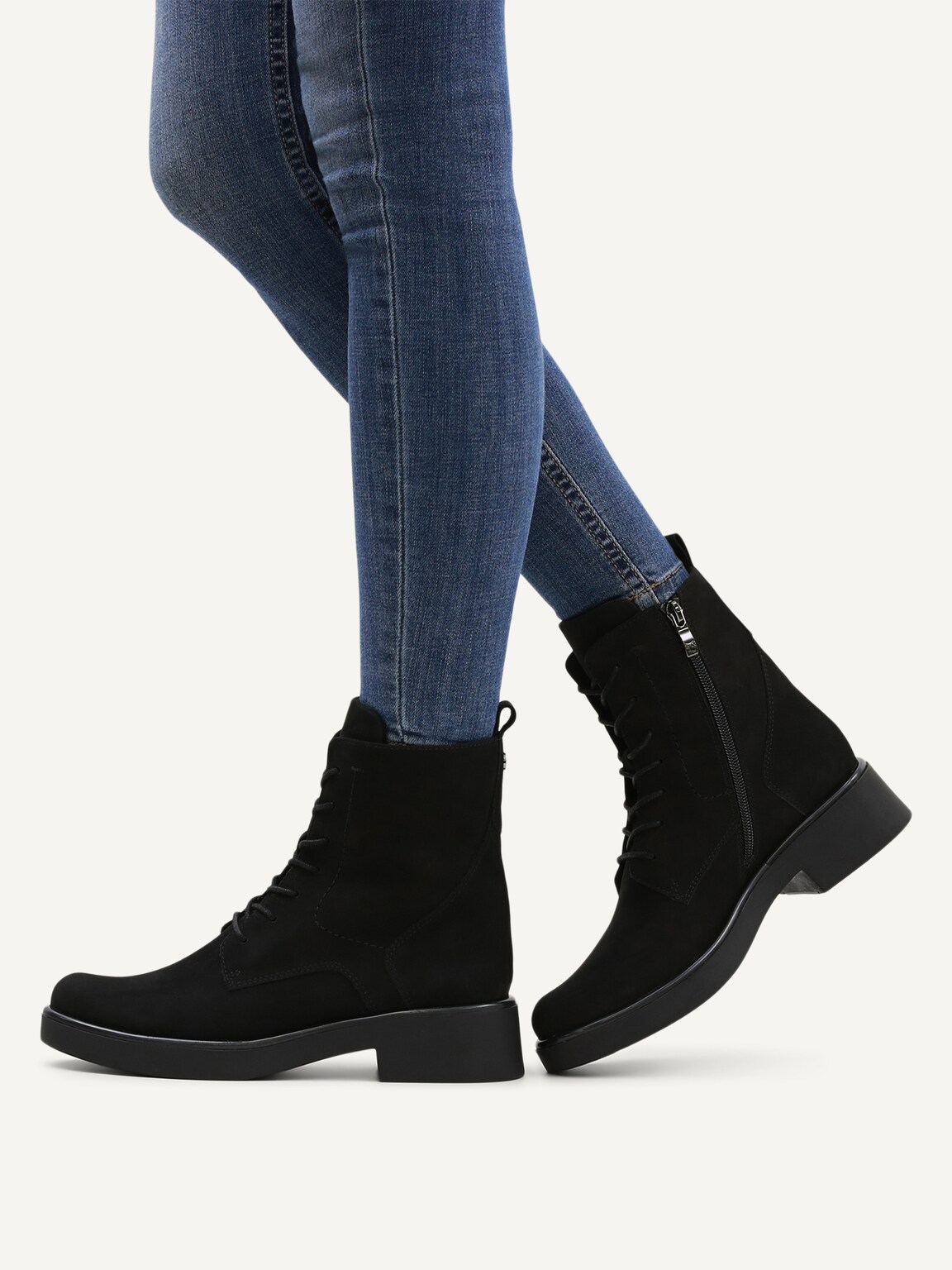 Caprice, Leather Bootie - black BLACK NUBUC, image 2 of 6
