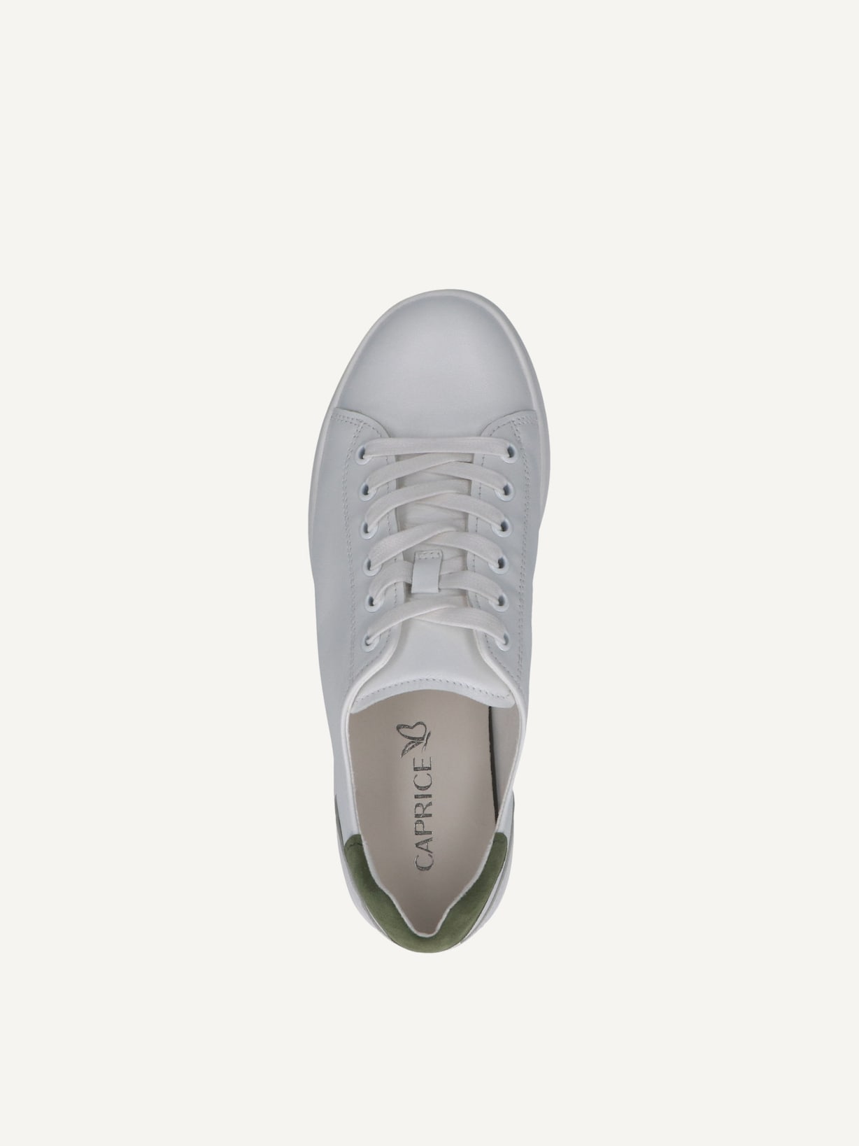 Caprice, Basket en cuir - blanc WHITE/GREEN, image 4 sur 5