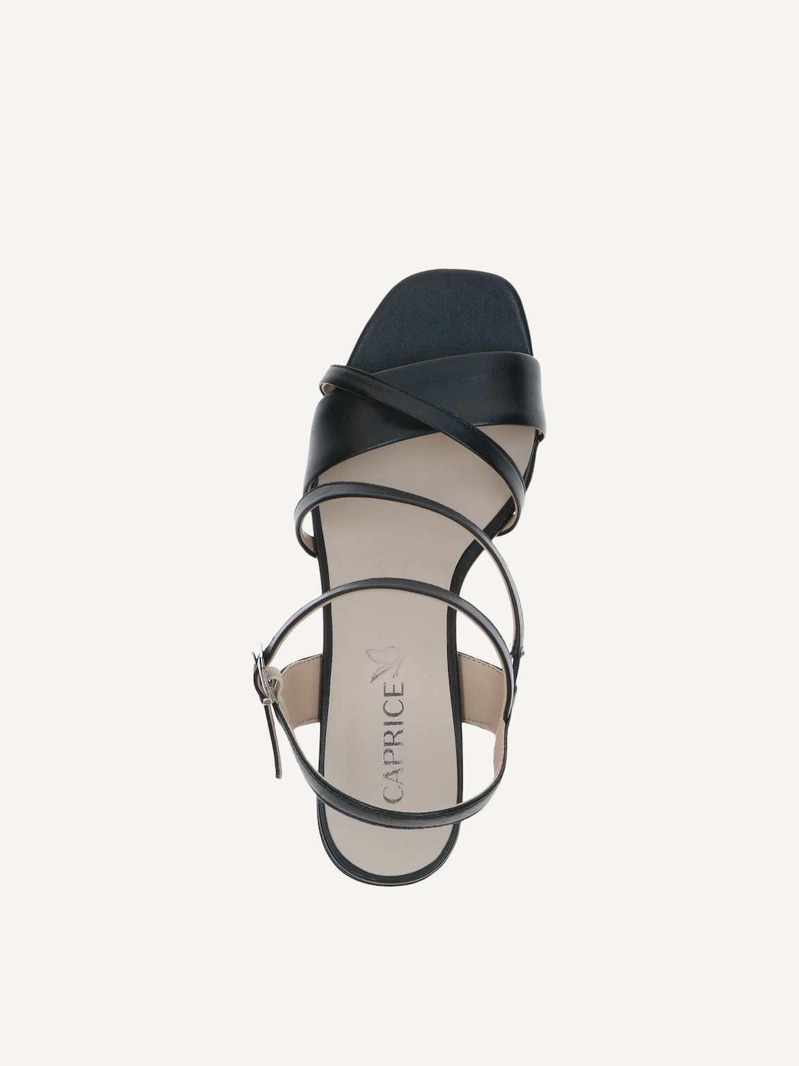 Caprice, Leather Heeled sandal - black BLACK NAPPA, image 5 of 5