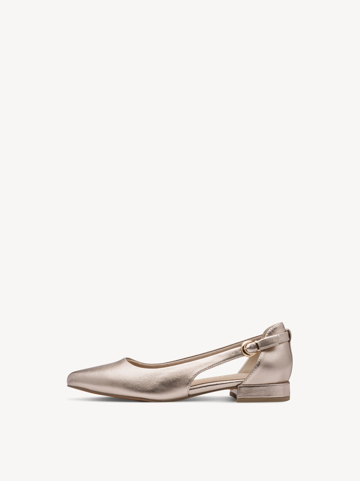 Marco Tozzi, Ballerina - metallic PLATINUM, afbeelding 2 van 6