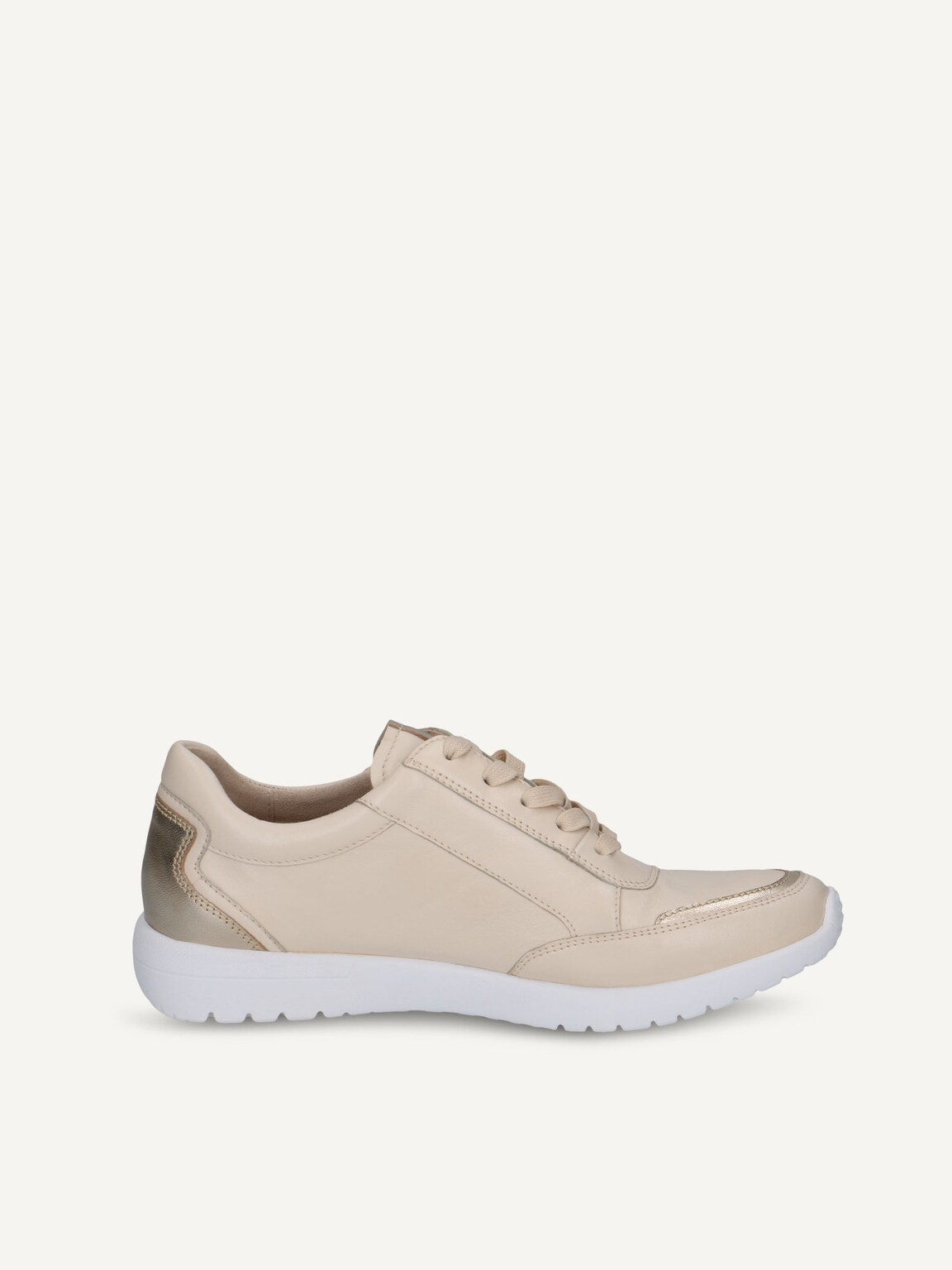 Caprice, Leather Low shoes - beige CREAM/GOLD, image 4 of 6