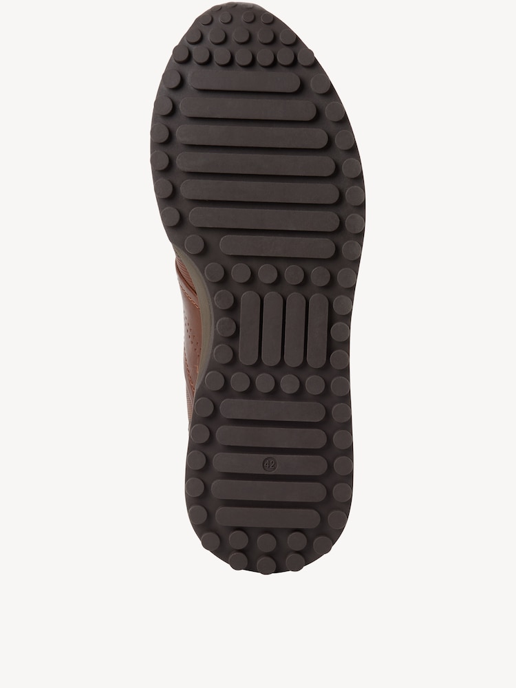 Marco Tozzi, Leather Sneaker - brown, BROWN COMB, Image 4 of 6