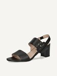 Not selected, Caprice, Leather Heeled sandal - black BLACK NAPPA