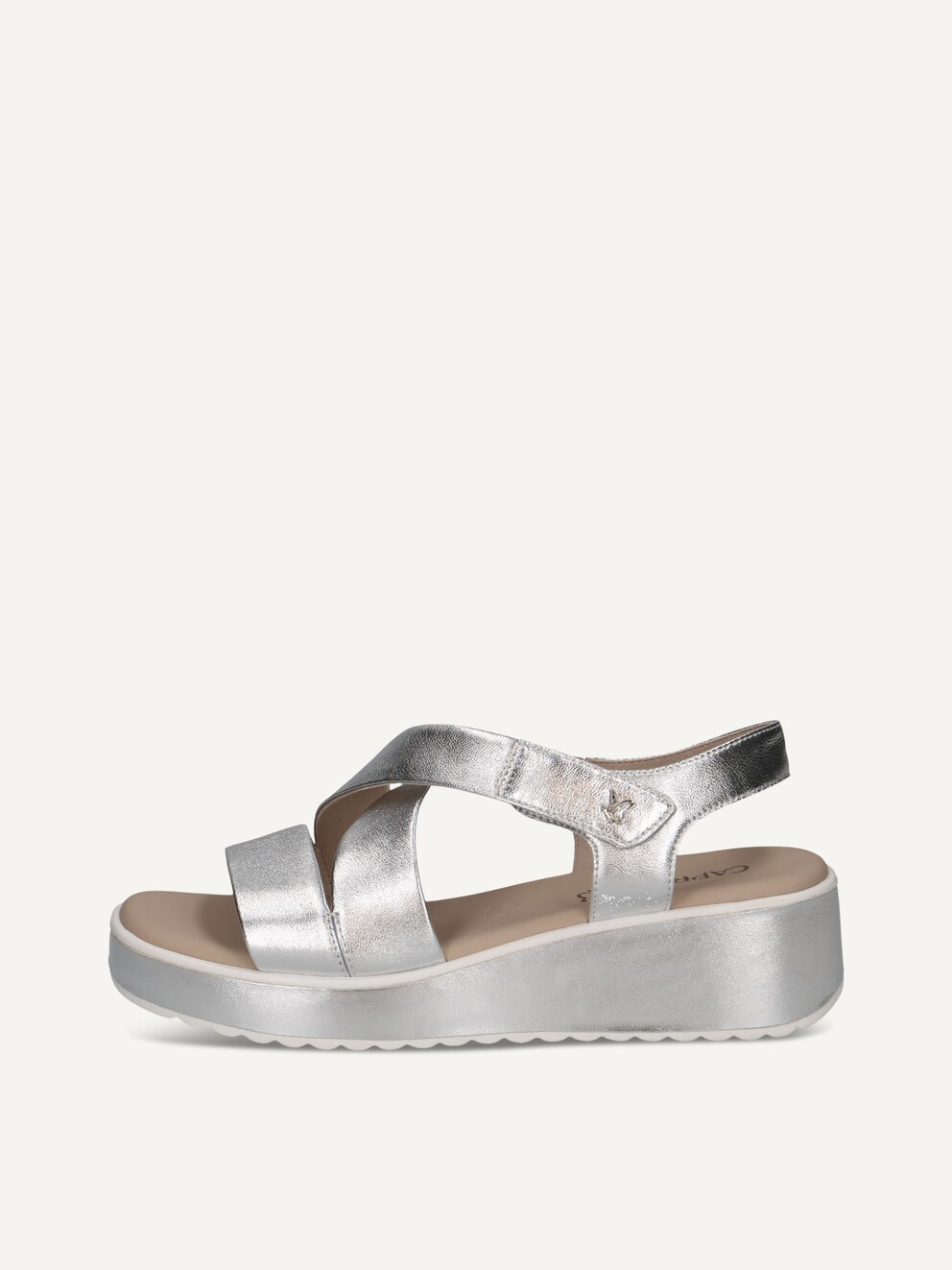 Caprice, Sandale en cuir - argent SILVER METAL., image 1 sur 6