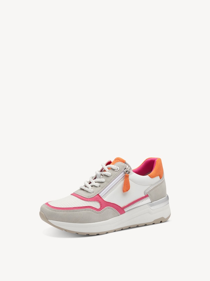 Marco Tozzi, Sneaker - weiß WHITE/ORANGE