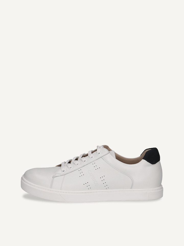 Caprice, Basket en cuir - blanc WHITE COMB
