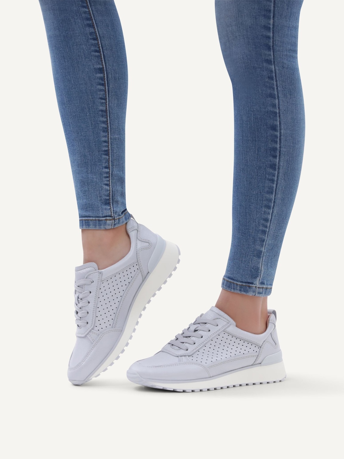 Caprice, Leather Sneaker - blue LT.BLU.PER.DEE, image 2 of 6