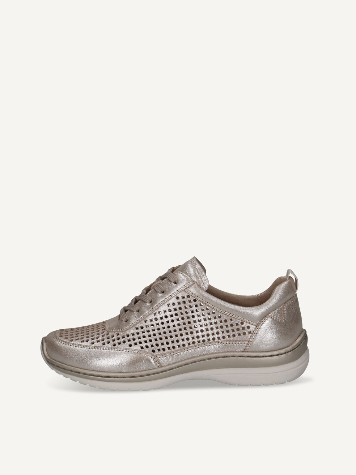 Caprice, Leather Sneaker - beige TAUPE COMB, image 2 of 5