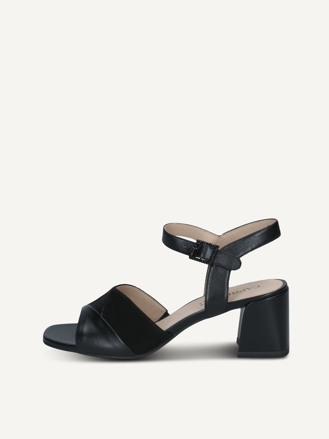 Caprice, Leather Heeled sandal - black BLACK COMB, image 2 of 5