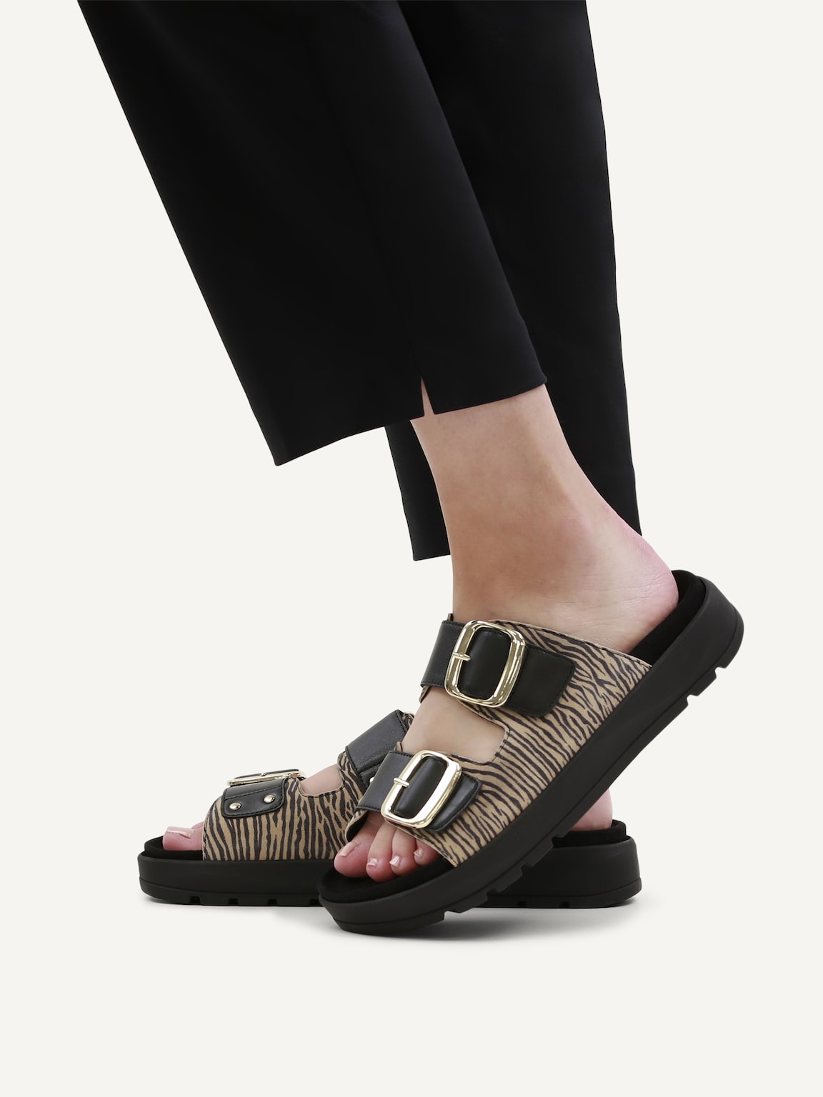 Caprice, Leather Mule - beige BEIGE ZEBRA, image 2 of 6