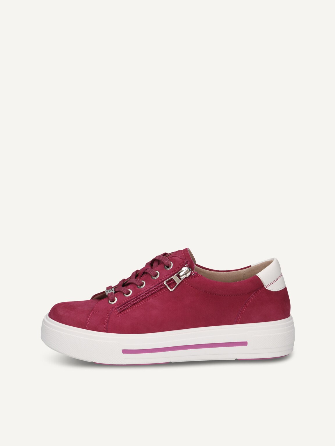 Caprice, Leather Sneaker - pink PINK SUEDE, image 3 of 6