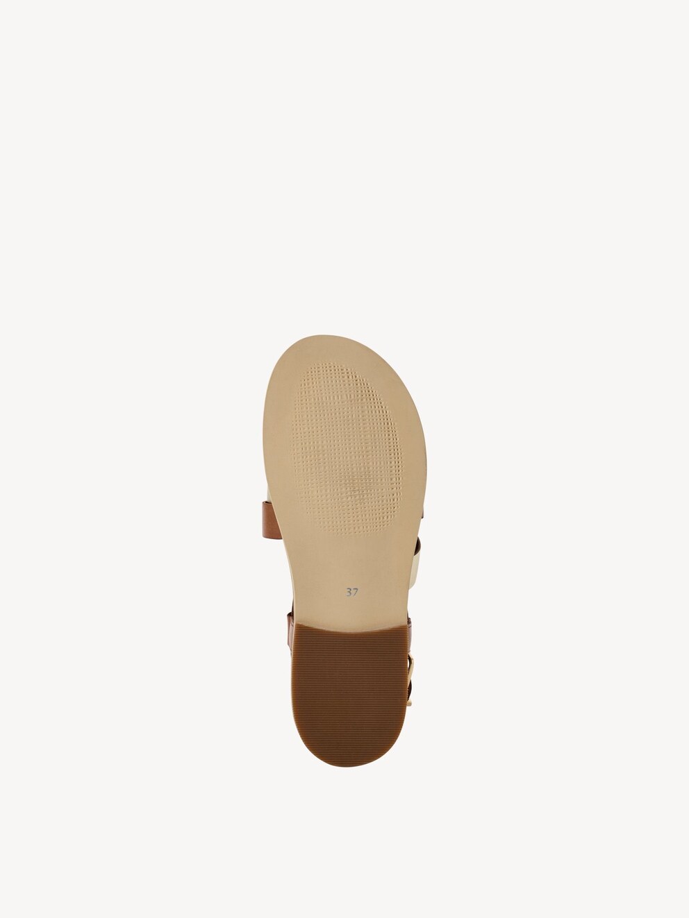 Marco Tozzi, Leather Sandal - brown COGNAC COMB, image 3 of 6