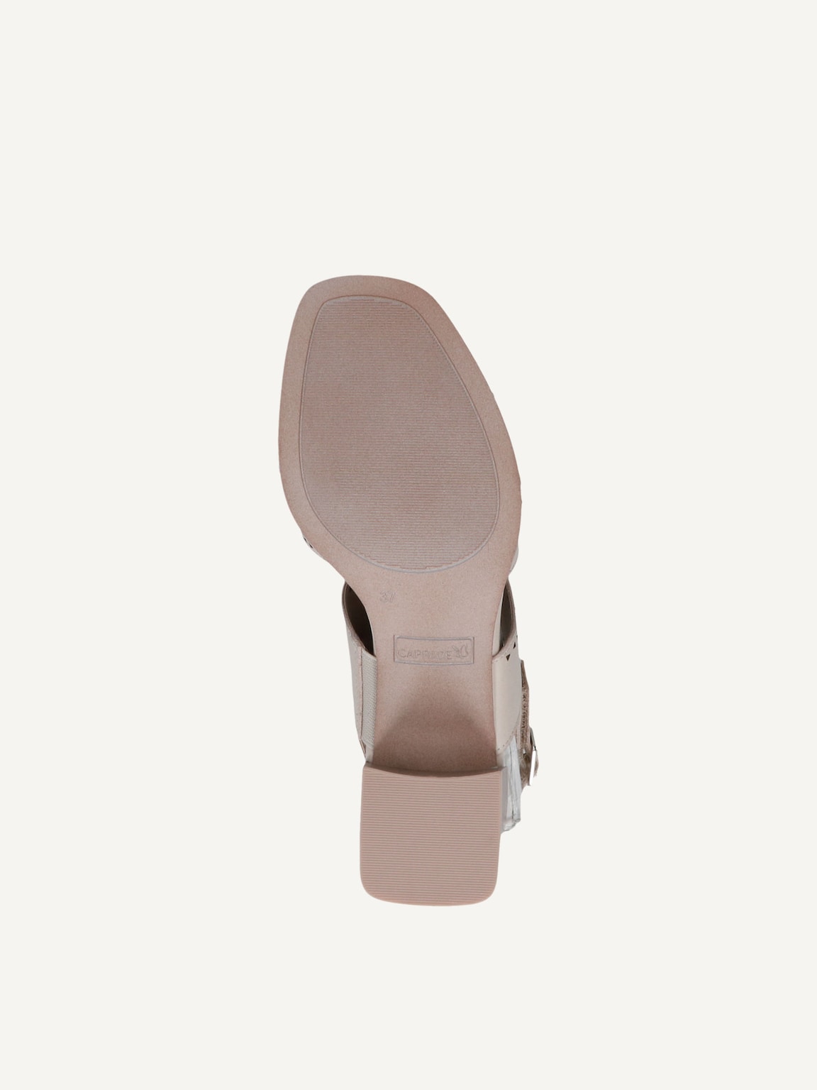 Caprice, Leather Heeled sandal - white OFFWHITE NAPPA, image 4 of 5