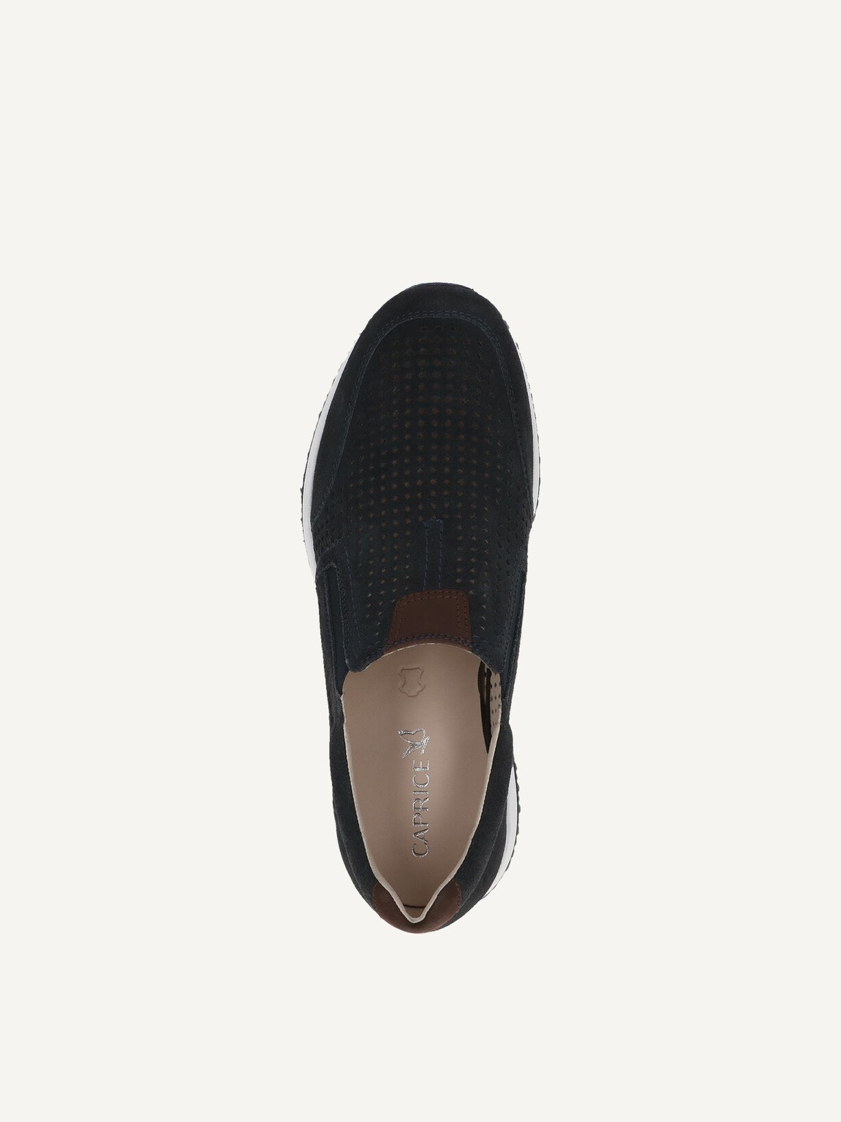 Caprice, Slipper en cuir - bleu OCEAN COMB, image 4 sur 5