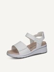 Not selected, Caprice, Leather Heeled sandal - white WHITE NAPPA