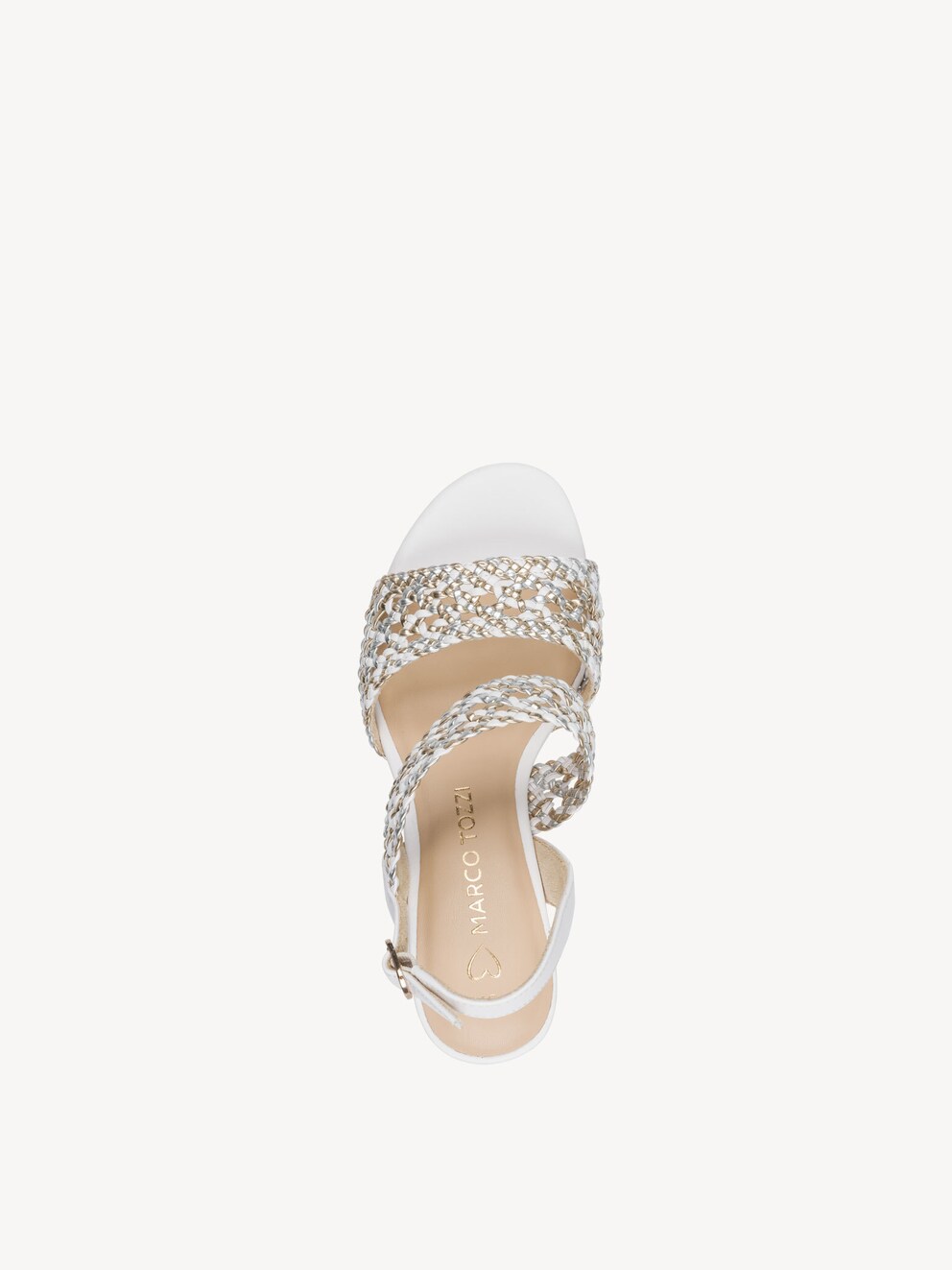 Marco Tozzi, Sandaletter - vit WHITE COMB, bild 5 av 6