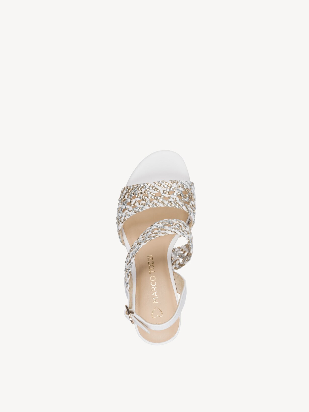 Marco Tozzi, Sandaletter - vit WHITE COMB, bild 5 av 6