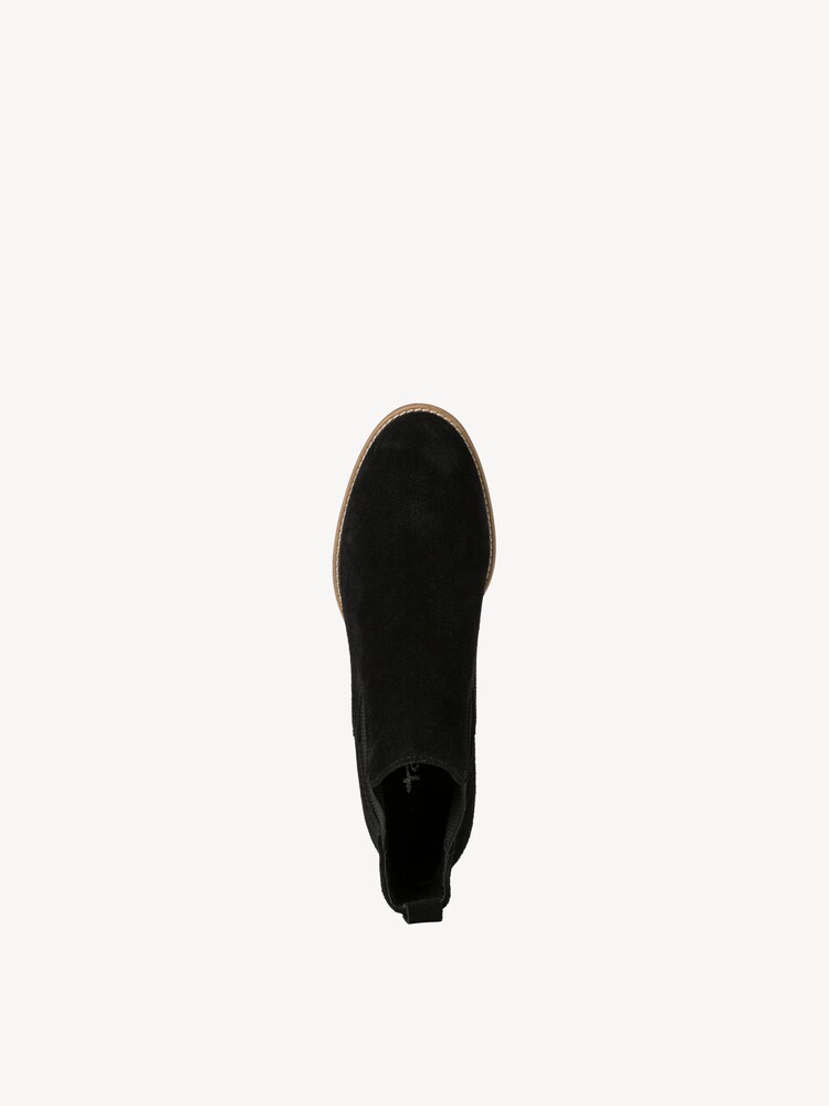 Tamaris, Leather Chelsea boot - black BLACK, image 4 of 7