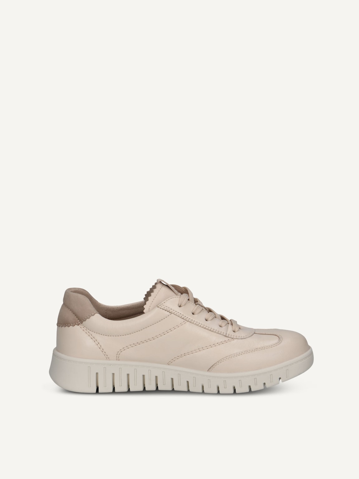 Caprice, Leather Sneaker - metallic CREAM COMB, image 3 of 5