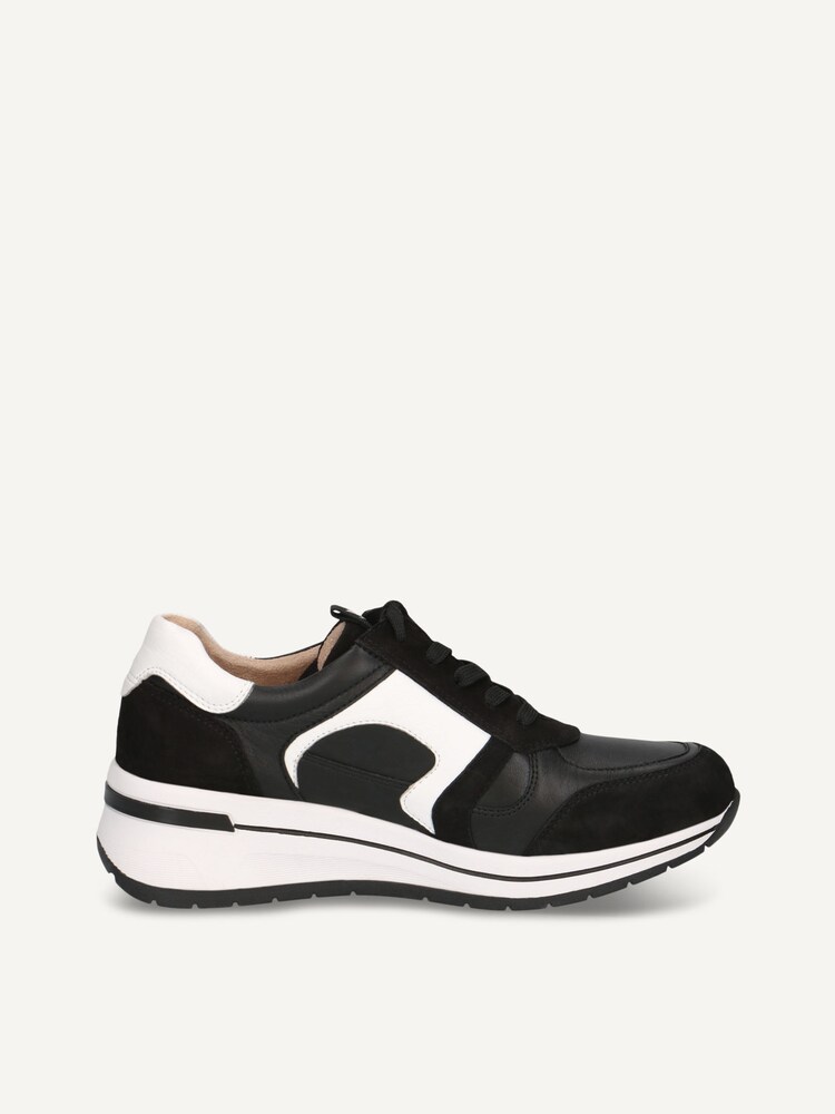 Caprice, Basket en cuir - noir BLACK/WHITE, image 3 sur 5
