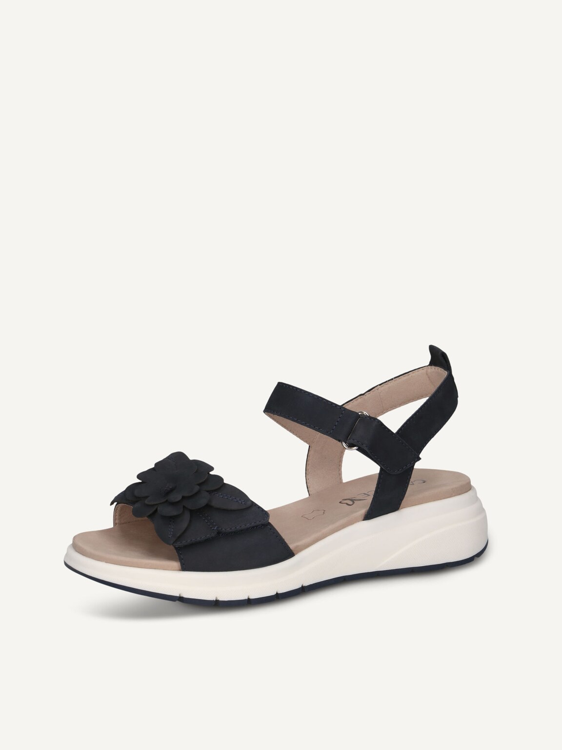 Caprice, Leather Sandal - blue OCEAN NUBUC, image 1 of 5