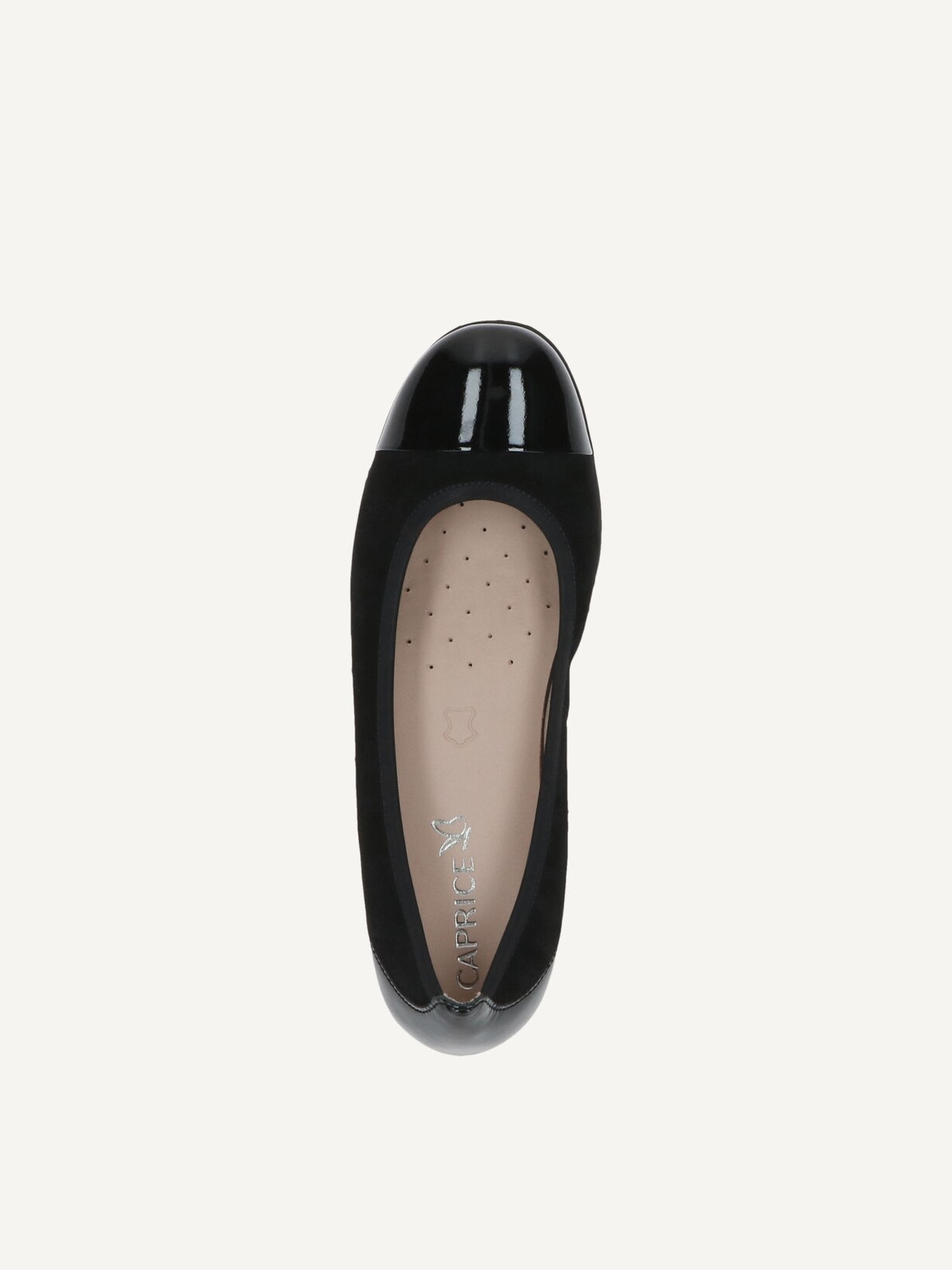 Caprice, Ballerine en cuir - noir BLACK SUE COMB, image 4 sur 5