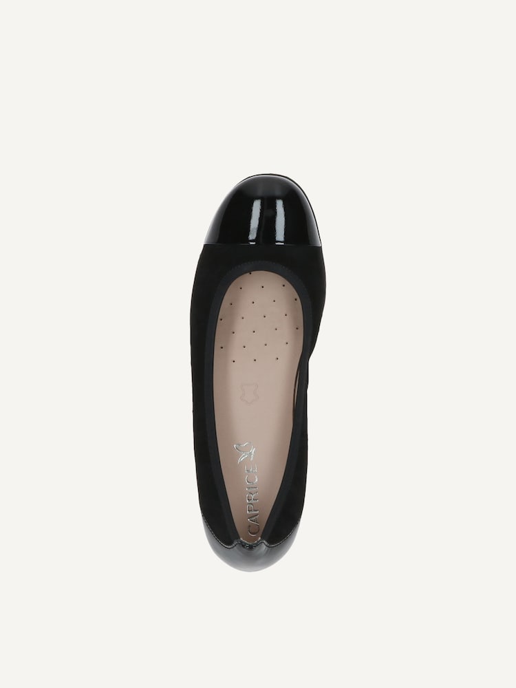 Caprice, Ballerine en cuir - noir BLACK SUE COMB, image 4 sur 5