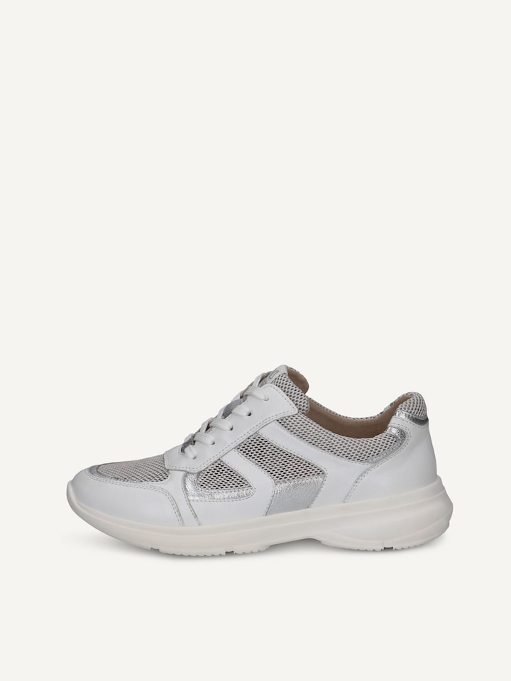 Caprice, Basket - blanc WHITE/SILVER