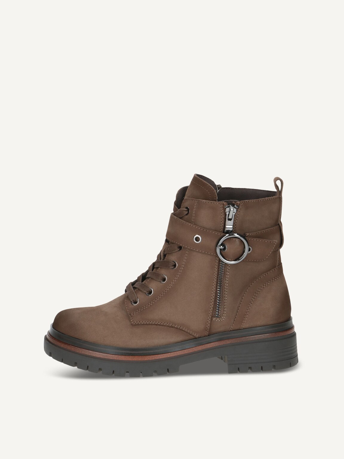 Caprice, Leather Bootie - beige TAUPE NUBUC, image 2 of 5