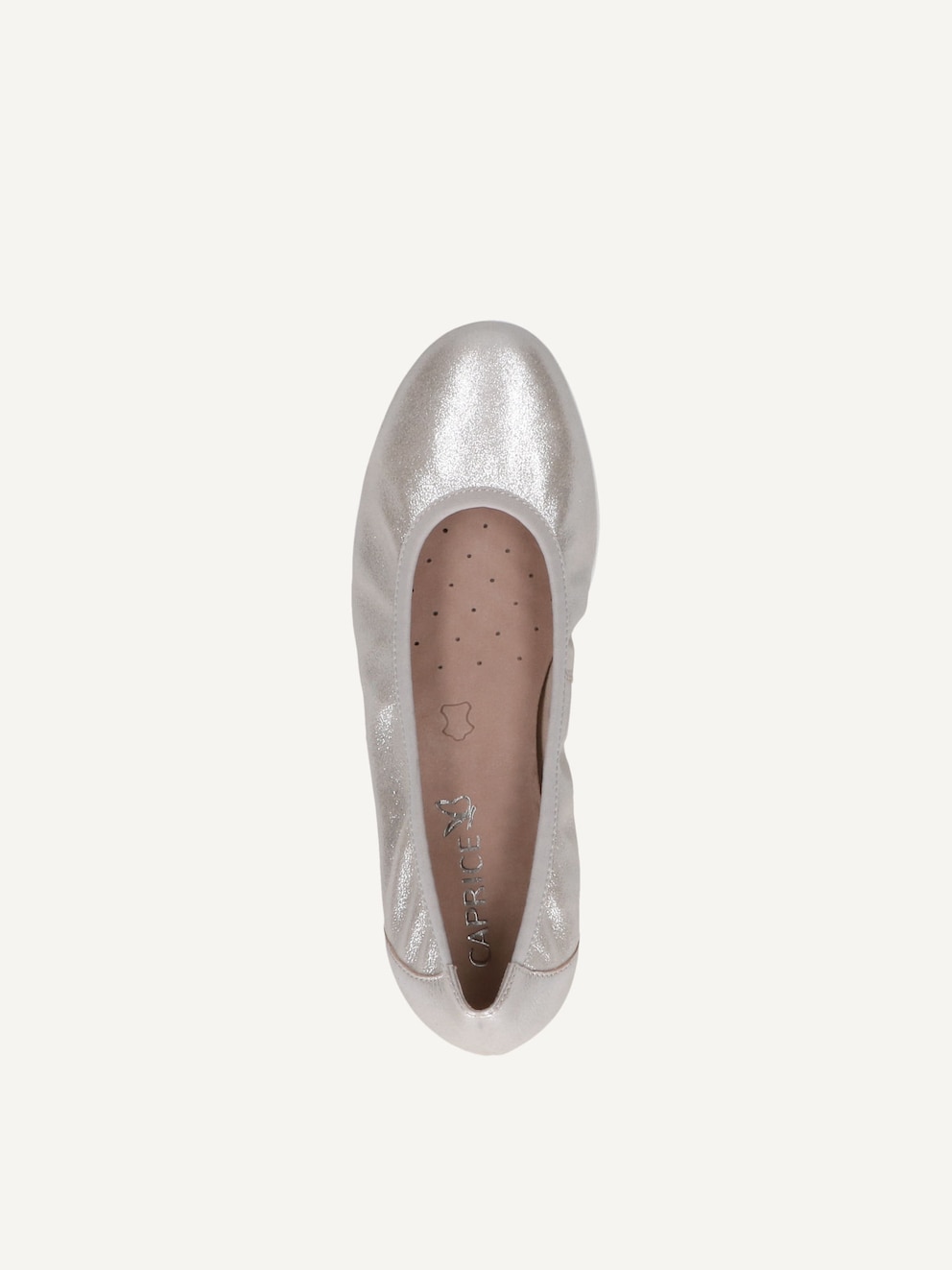 Caprice, Ballerine en cuir - marron TAUPE METALLIC, image 5 sur 6