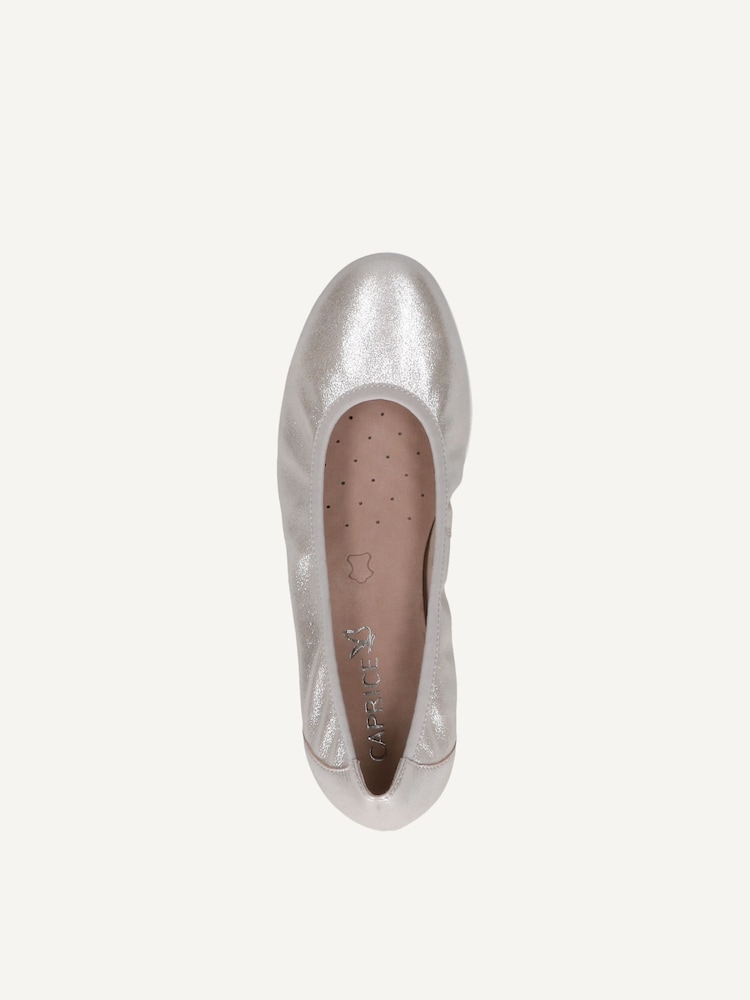 Caprice, Leather Ballerina - brown TAUPE METALLIC, image 6 of 6