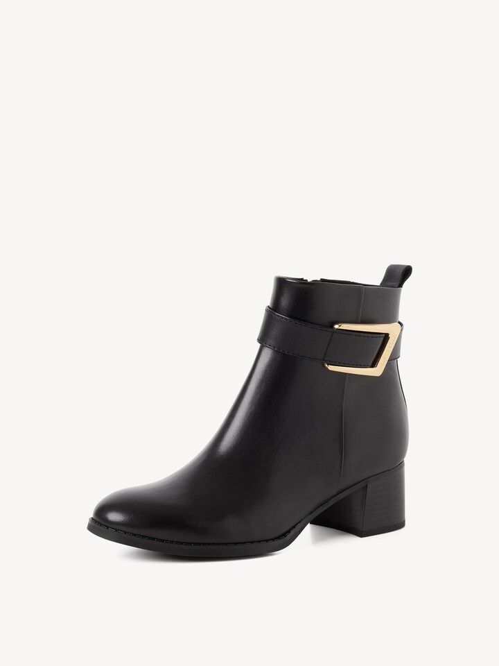 Marco Tozzi, Bottine en cuir - noir BLACK
