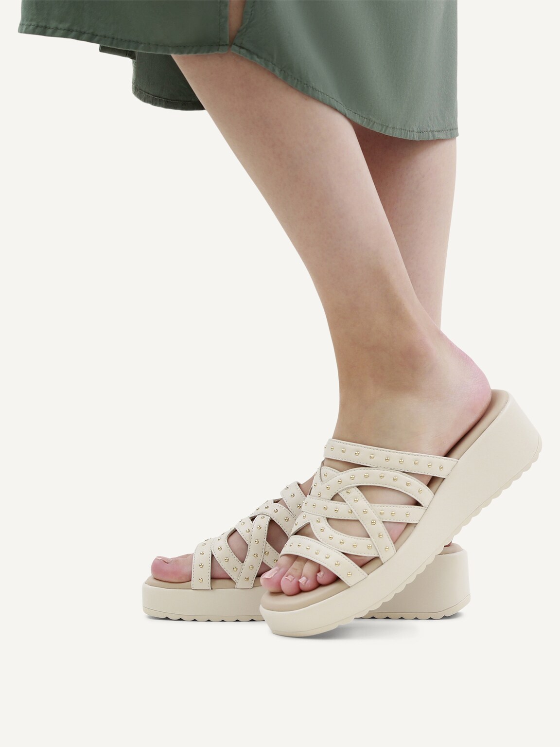 Caprice, Leather Mule - white OFFWHITE NAPPA, image 2 of 6