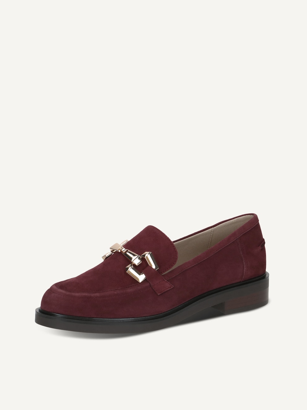 Caprice, Leather Slipper - red BORDEAUX SUEDE, image 1 of 6