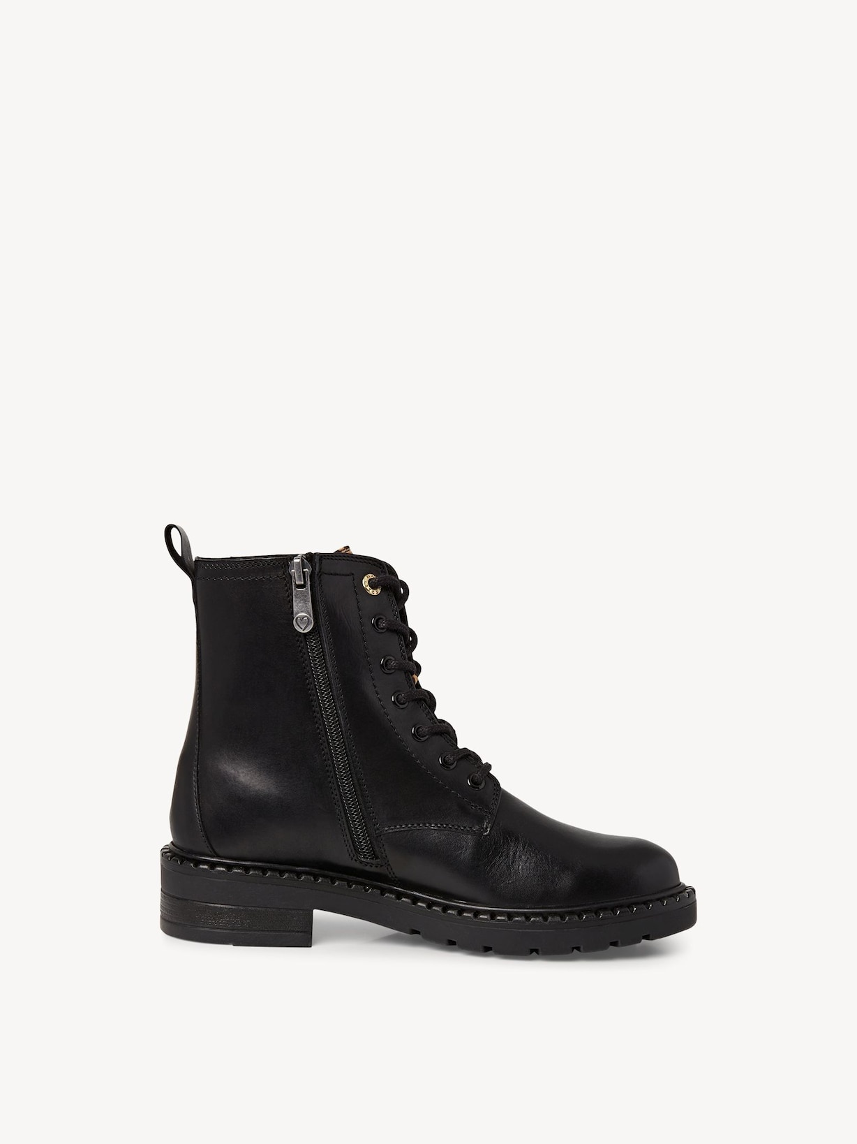 Marco Tozzi, Leren Enkellaarsje - zwart BLACK COMB, afbeelding 6 van 6