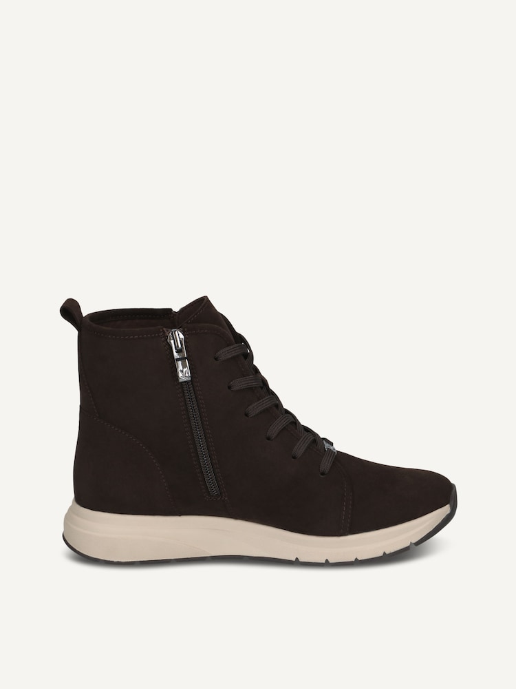 Caprice, Leather Bootie - brown DK BROWN SUEDE, image 4 of 6