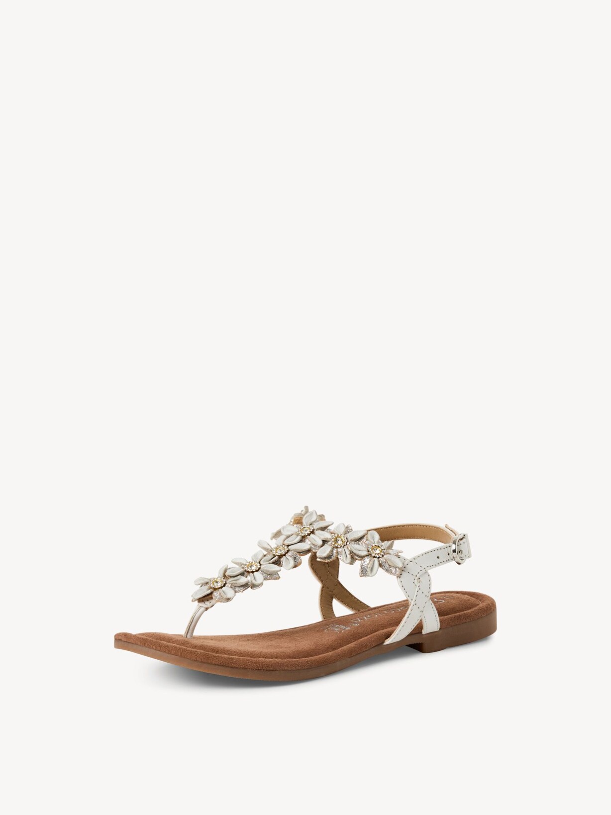Marco Tozzi, Læder sandal - hvid WHITE COMB, billede 1 af 6