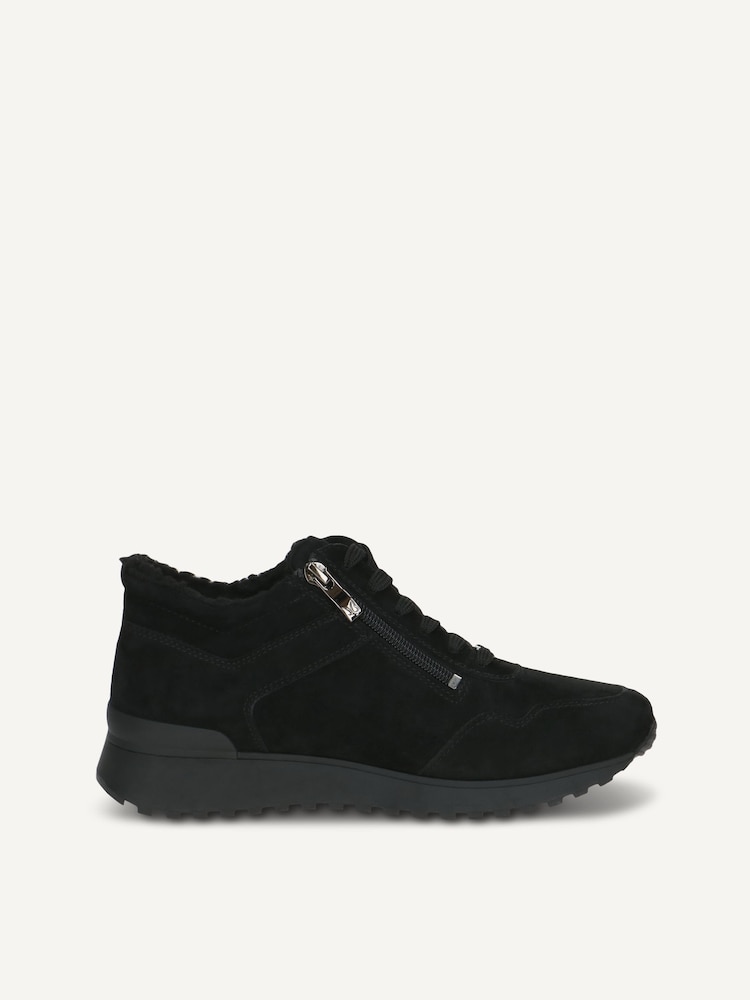 Caprice, Basket en cuir - noir doublure chaude BLACK SUEDE, image 3 sur 5