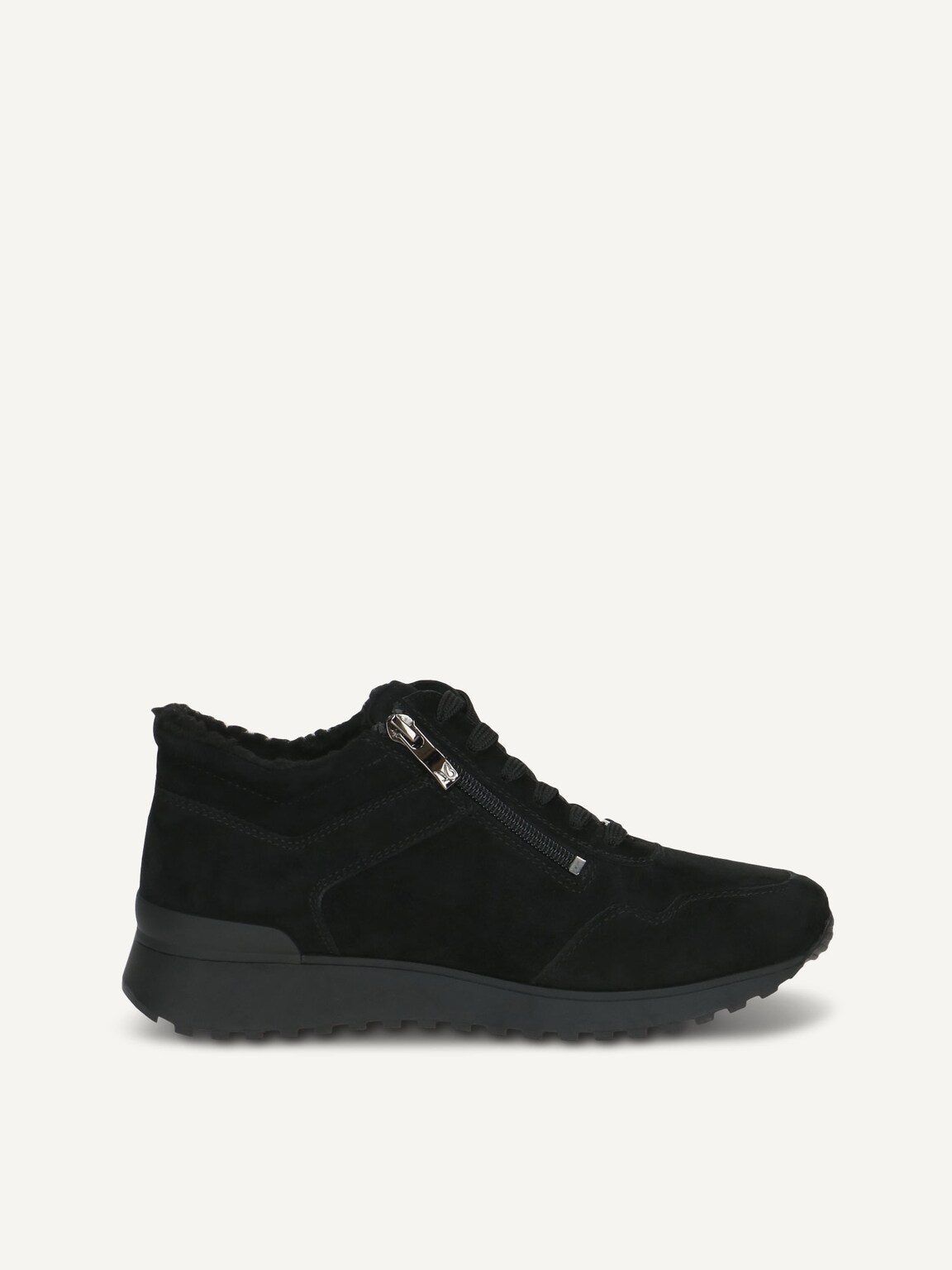 Caprice, Leather Sneaker - black warm lining BLACK SUEDE, image 3 of 5
