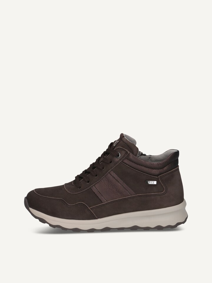 Caprice, Ledersneaker - braun DK BROWN COMB