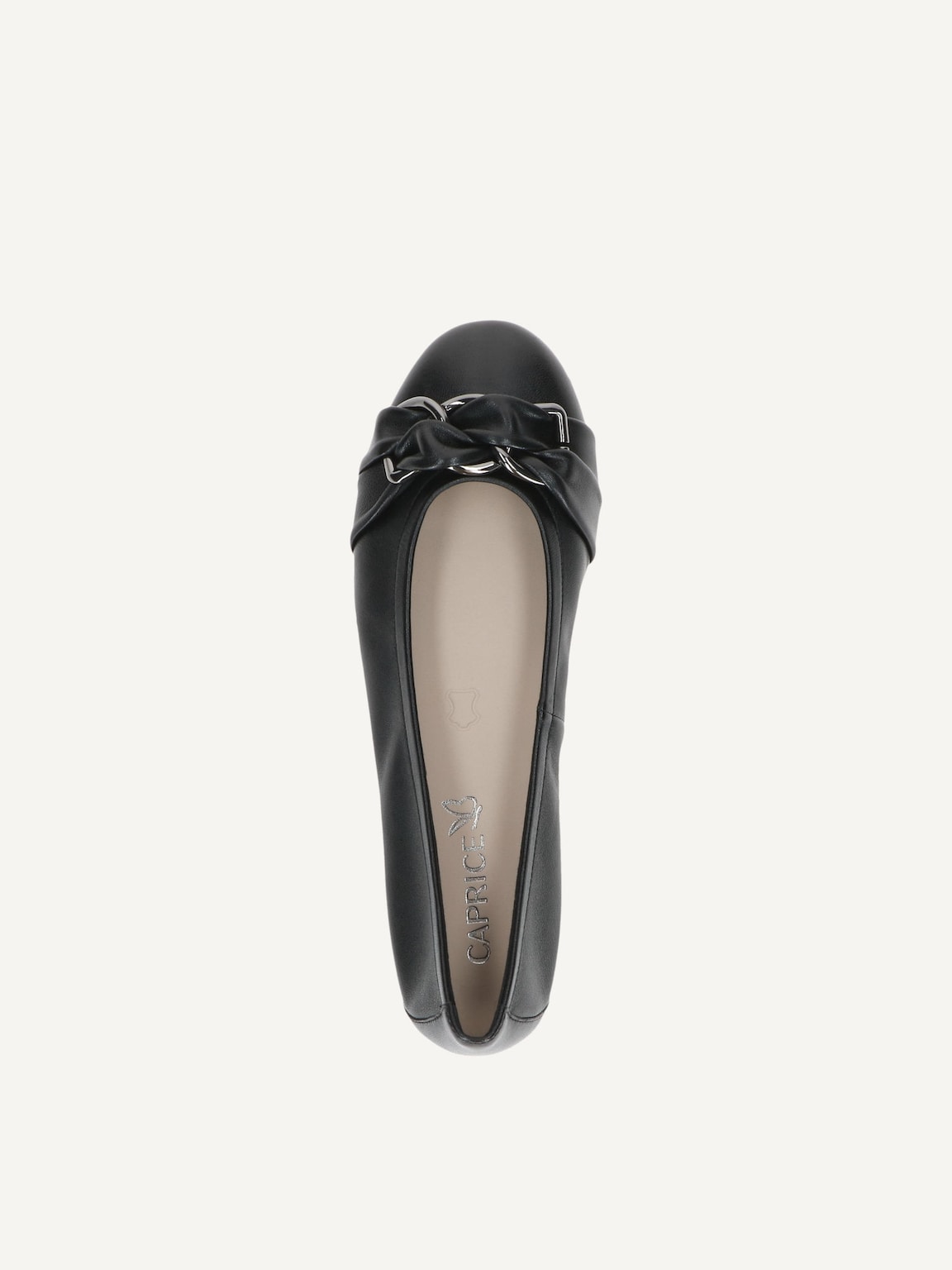 Caprice, Leather Ballerina - black BLACK SOFTNAP., image 5 of 5