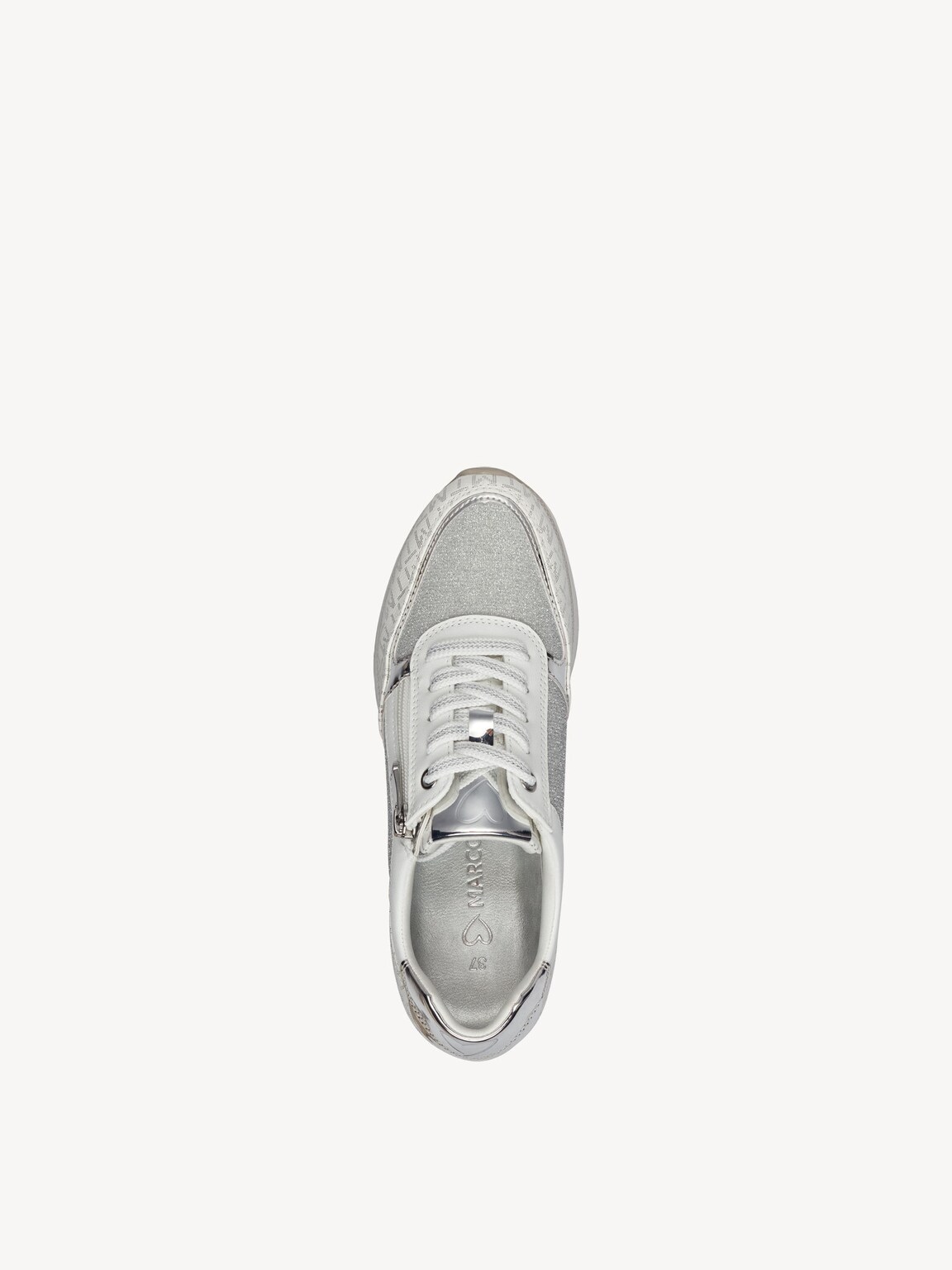 Marco Tozzi, Sneaker - bianco WHITE/SILVER, immagine 3 di 6