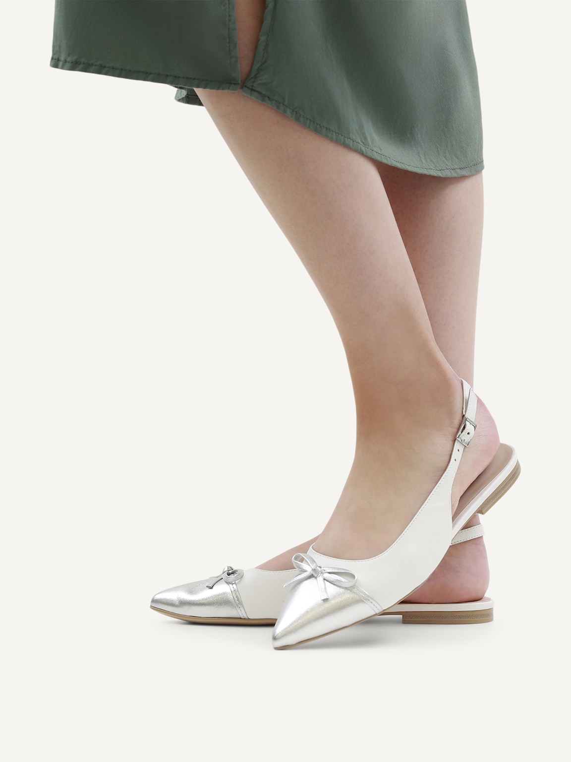 Caprice, Ballerina - white WHITE/SILVER, image 2 of 6