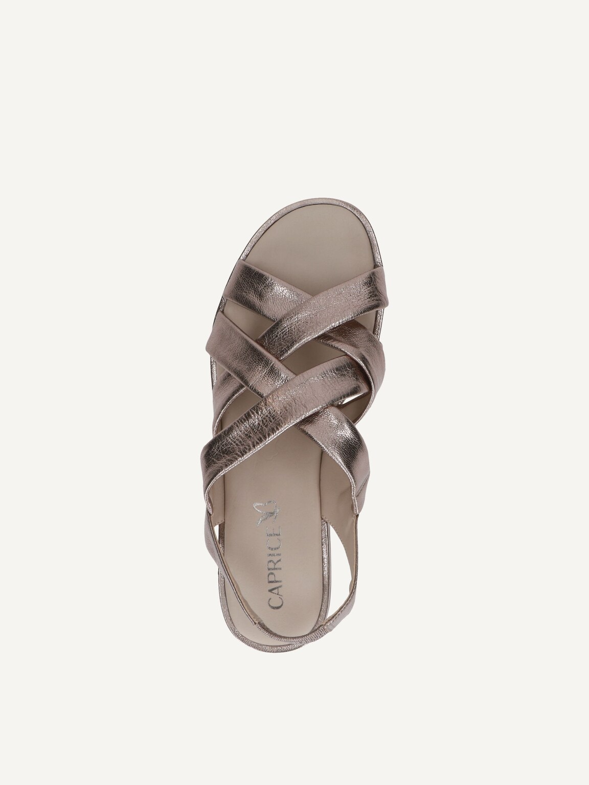 Caprice, Leather Sandal - brown TAUPE METALLIC, image 5 of 5