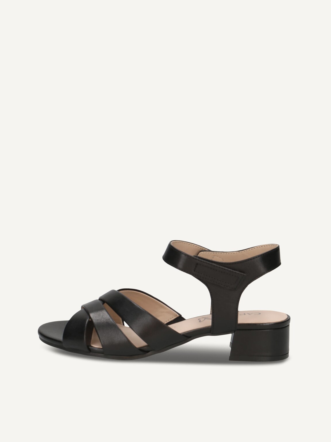 Caprice, Leather Heeled sandal - black BLACK NAPPA, image 2 of 5