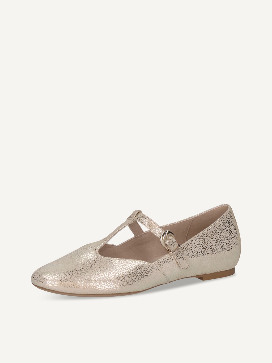 Caprice, Leather Slipper - gold OFFWH/LT GOLD, image 1 of 5